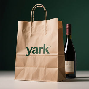 Sac cadeau en papier kraft de luxe avec logo personnalisé, emballage en carton pour produits cadeaux, sac à vin - Product Image 6