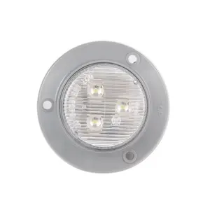 Yüksek kaliteli 2 inç mühürlü yuvarlak 10-30V kırmızı Amber LED kamyon römork otobüs kamyon römork gümrükleme lambası kamyon yan işaretleyici ışık