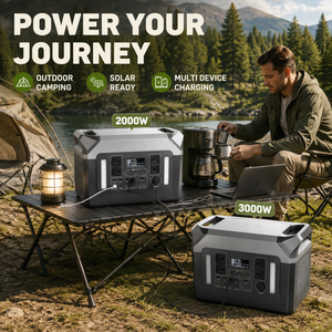 2000W 3000W Tragbare Powerstation 2000Wh 3000Wh LiFePO4 Solargenerator Reine Sinuswelle für Notstromversorgung Zuhause <span class=keywords><strong>Camping</strong></span> Wohnwagen EU-Stecker - Product Image 3