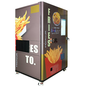 スペイン語 ポルトガル語 フレンチフライマシン 自動販売機 チキンナゲット 自動製造機 カスタムステッカー OEM チップス オイルまたはノンオイル - Product Image 1