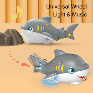 Jouet musical requin dansant avec boule soufflante, lumière clignotante, jouets électriques pour enfants, jouet rampant pour tout-petits - Product Image 4