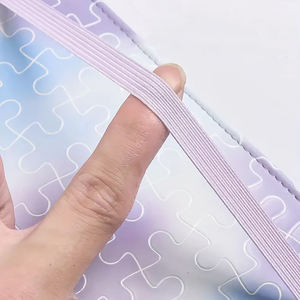 Custom Loose-Leaf Budget <b>Binder</b> 6 <b>Rings</b> <b>Binder</b> Leather Cover Notebook with Elastic Base Planner Book - Product Image 4