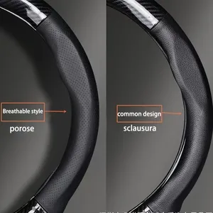 <span class=keywords><strong>Funda</strong></span> <span class=keywords><strong>de</strong></span> <span class=keywords><strong>Volante</strong></span> <span class=keywords><strong>de</strong></span> Cuero PU <span class=keywords><strong>con</strong></span> <span class=keywords><strong>Patrón</strong></span> <span class=keywords><strong>de</strong></span> Fibra <span class=keywords><strong>de</strong></span> Carbono y Círculo Interior Antideslizante <span class=keywords><strong>de</strong></span> Agarre Deportivo para Volantes <span class=keywords><strong>de</strong></span> Coche - Product Image 5