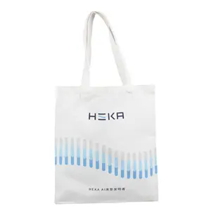 Canvas Bag Custom Organic 100% Cotton Reusable Tote Bag Printing Logo Shopping Canvas Bag