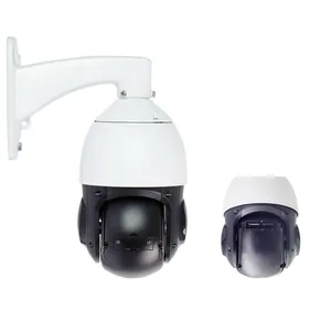 Câmera de segurança com zoom óptico 18x, câmera de vigilância com cartão de memória PTZ e rastreamento automático WDR 120dB, câmera de visão noturna