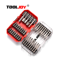 Jeu complet de 37 embouts de tournevis TOOLJOY en acier S2, adaptateur de douille hexagonale 1/4, accessoire pour outil électrique pour perceuse