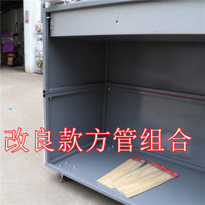 Butterfly Grilled Outdoor Teppanyaki Food <b>Cart</b> 4 Wheel Commercial Stall Hand Pulled Pancake Fried Snack <b>Cart</b> - Product Image 3