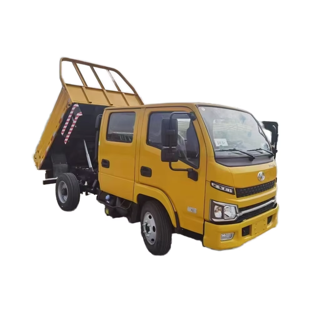 Hot Selling SAIC Leapfrog S1 Mini Dump Truck 115 HP 4X0 Double Row Single Rear Wheels Automatic Transmission Euro Diesel New FAW