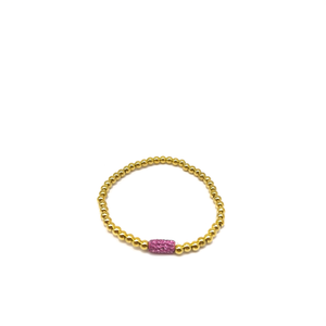 Fashion <b>Beaded</b> <b>Bracelet</b> 316L Stainless Steel PVD Gold Plating Sustainable Resistant Jewelry for Women <b>Men</b> - Product Image 2