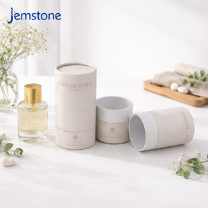 Boîte d'emballage en tube de papier cylindrique écologique pour crème pour le visage, parfum, huile essentielle, avec logo personnalisé imprimé - Product Image 6