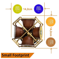 Precio de Fábrica Soporte para 24 Cápsulas de Café Tassimo Nespresso Dolce Gusto Cromado