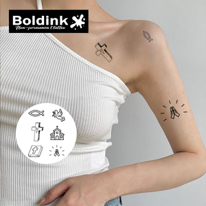 Tatuaje Temporal <span class=keywords><strong>de</strong></span> Tinta Jagua, Diseño Religioso Realista Personalizado <span class=keywords><strong>de</strong></span> Boldink, Resistente al Agua y <span class=keywords><strong>de</strong></span> Larga Duración (2 Semanas) - Product Image 2