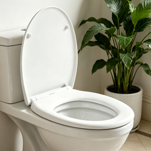OEM O Shape <strong>Toilet</strong> Lid Cover with One-Click Dismantling Quick Release Adjustable Top <strong>Fix</strong> Hinges Soft Close Plastic <strong>Toilet</strong> <strong>Seat</strong> - Product Image 1