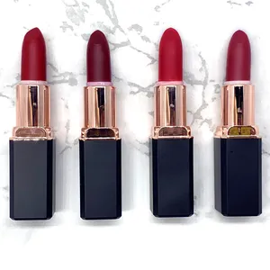 Wholesale Cosmetics Own Brand Private Label Bulk 16 Colors Matte Lipstick Long Lasting Lip Makeup Lip Stick