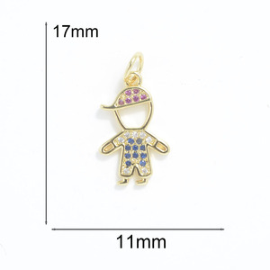 Ciondoli per Ragazzi e Ragazze, Accessori per Gioielli di Coppia e <span class=keywords><strong>Amicizia</strong></span>, <span class=keywords><strong>Charm</strong></span> Colorati Fai-da-Te per Creazione di Gioielli per Bambini - Product Image 4