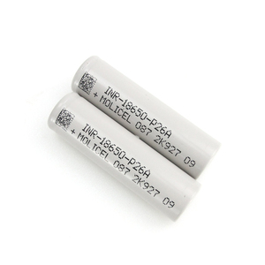 Original 3.7V Moli INR 18650 P26A 2600MAh 35A Sạc <span class=keywords><strong>Lithium</strong></span> <span class=keywords><strong>Ion</strong></span> Battery 18650 Molicell Authentic INR-18650-P26A - Product Image 1