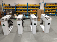 Torniquete Trípode Automático con Lector de Tarjetas RFID, Puerta de Control de Acceso de Acero Inoxidable para Gimnasio, Oficina, Fábrica