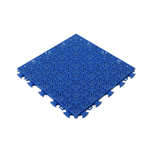 TIANSU 25cmx25cm Carreaux en plastique PP portables à emboîtement pour sol de terrain de sport extérieur pour basketball/tennis/volley-ball - Product Image 2