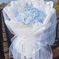 Bouquets de roses pour petite amie petit ami Saint-Valentin Anniversaire Fête des mères Cadeaux de remise de diplôme ; Fleurs de savon éternelles faites à la main