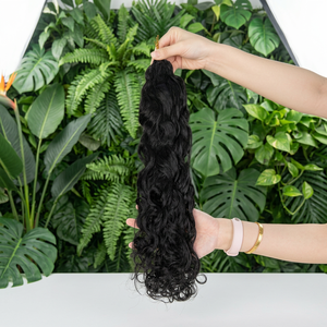 Crochet Hair 100% Human Hair Bundle <b>String</b> Hair - Product Image 1
