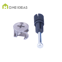 Verrou à came pour meubles en acier inoxydable, mini fixation, zincé, fermeture douce, connecteur de joint, boulons pour salle à manger, cuisine, hôtel