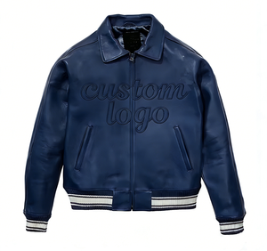 High Quality Men's <strong>Winter</strong> <strong>Jacket</strong> Leather <strong>Waterproof</strong> Custom Embroidered Chenille Patch Varsity <strong>Jacket</strong> - Product Image 2