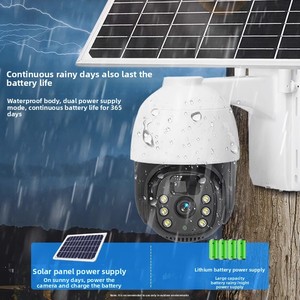Caméra de <span class=keywords><strong>surveillance</strong></span> solaire 4G sans fil 3MP, extérieure, étanche, avec interphone bidirectionnel, vision nocturne et <span class=keywords><strong>application</strong></span> mobile - Product Image 3