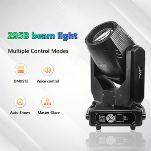 Luz de Cabeza Móvil RZ 295W con Rotación Infinita, 14 Efectos de Patrones, Luz Estroboscópica DMX512 para DJ, Discoteca, Bar, Bodas - Product Image 2