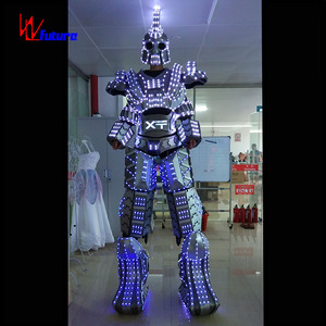 <span class=keywords><strong>Costume</strong></span> de robot géant LED, <span class=keywords><strong>costume</strong></span> futuriste pour spectacle sur scène, pour DJ, spectacle de danse, festival de musique, carnaval, boîte de nuit, défilé, événement - Product Image 4