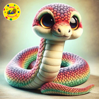 Juguetes de Peluche que Simulan el Zodiaco Chino, Serpiente, Animal de Peluche, Serpiente Anaconda de la República