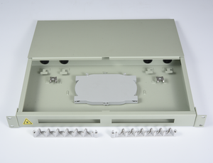 Boîtier de terminaison optique 1U 19 pouces à montage en rack, 12 ports SC LC UPC <span class=keywords><strong>APC</strong></span>, panneau de brassage 12 fibres - Product Image 1