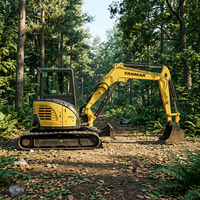 Mini-excavatrice VIO50 d'occasion, faible nombre d'heures de fonctionnement, 5 tonnes, compacte, pièces d'origine, certifiée CE