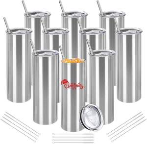 Gobelet fin en acier inoxydable, gobelet isotherme sous vide de 20 oz, tasse à café à double paroi, gobelet de voyage pour boissons froides et chaudes - Product Image 3