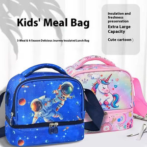 Sac à déjeuner isotherme portable pour enfants, sac à main pour élèves du primaire, sac repas pour les repas en déplacement - Product Image 2