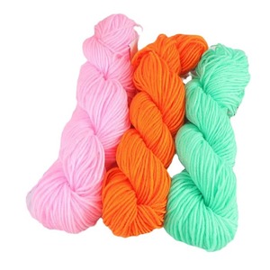 Factory Direct Thick Spun <strong>Acrylic</strong> Thread Chenille Yarn 7s 60,60 Twist Polyester Wool Hand-Knitted Crocheted Slippers Stamp - Product Image 5