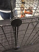 Connecteurs en plastique de luxe pliables pour cubes de fil métallique, pour un assemblage sécurisé des grilles avec boîte de rangement en plastique