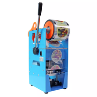 Machine de scellage semi-automatique manuelle pour gobelets de boissons (300-500 gobelets/h) pour gobelets en aluminium et en papier