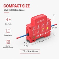 Extincteur automatique d'incendie à aérosol monté sur rail DIN, type MCB, équipement de protection incendie pour boîtier MCB