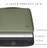 Étui de protection pour ordinateur portable Remayer personnalisé, portable, étanche, en EVA rigide, pour MacBook Pro 14 pouces 13,3 rouge