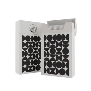 Nhà Máy Giá Sinh Thái Thân Thiện Với Giấy Biểu Tượng Tùy Chỉnh Thuốc Lá Hộp Trắng Trống 5 Gói Trước Cuộn Bao Bì Hộp - Product Image 1