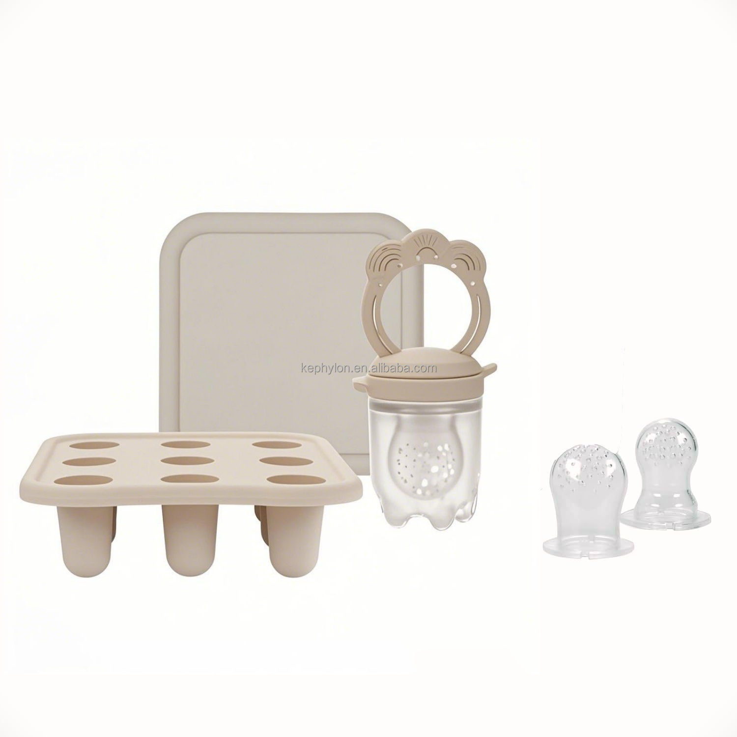 Boîte de nourriture pour bébé beige