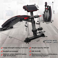 Banc de musculation réglable multi-angles ZJFIT en acier noir unisexe, robuste, pliable, capacité de charge de 200 kg, utilisation en intérieur, modèle OEM