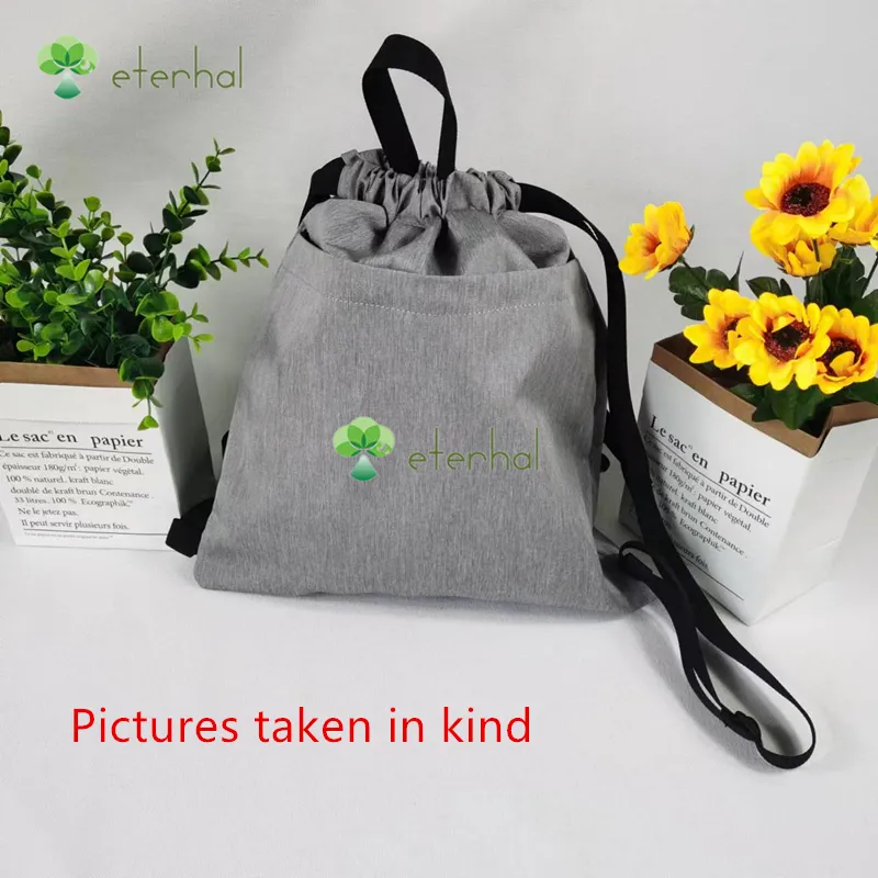 OEM or ODM customized high quality nylon waterproof shoe pocket Portable running bags Sport drawstring backpack