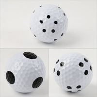 Balles de golf à trois couches directes d'usine avec trois lignes de visée pour la pratique longue distance et les balles de simulateur de golf