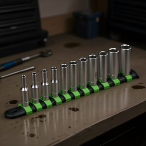 Jeu de douilles 625AL S9, 10 pièces, métrique, en acier au chrome-vanadium, kit d'outils de réparation automobile - Product Image 3