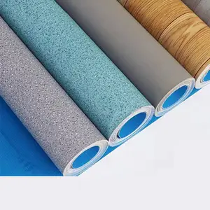 Rouleaux de revêtement de sol en linoléum bon marché Revêtements de sol en PVC dense commercial