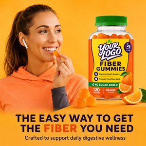 Bestseller orange Gummies 5g Fiber Per Serving Prebiotic Plant Fiber Digestive Support No Sugar Orange Flavor Dietary Supplement - Product Image 6