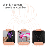 AiJH Machine électrique automatique pour tresse de cheveux Rouleau de tissage DIY Beaded Fancy Headband Set