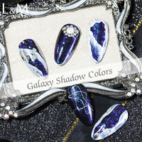 Gel uv soak-off, vernis à ongles, effet d'ombre de galaxie, étanche, chine