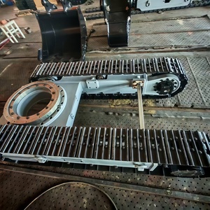 Plateforme sur chenilles personnalisée avec blocs de caoutchouc 35T, châssis en acier et moteur <span class=keywords><strong>hydraulique</strong></span> - Product Image 4